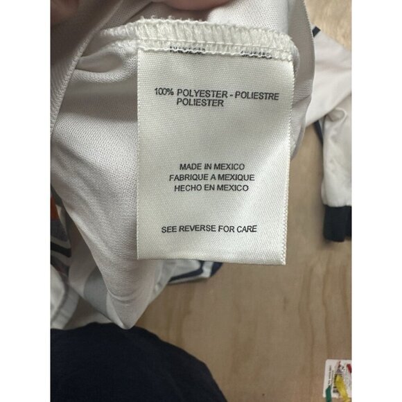 PUMA Vintage Blue & Orange Geometric Soccer Jersey Long Sleeve Shirt Size Large - Picture 9 of 10